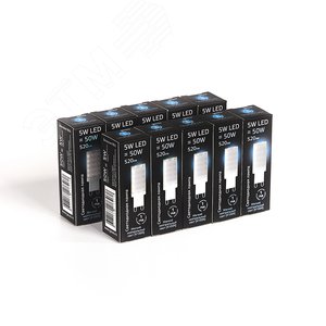 Лампа светодиодная LED 5 Вт 520 Лм 4100К белая G9 капсула 220 В керамика Black Gauss (107309205) - фото 3