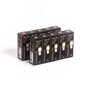 Лампа светодиодная LED 3 Вт 240 Лм 2700К теплая G9 капсула 220 В пластик Black Gauss 4