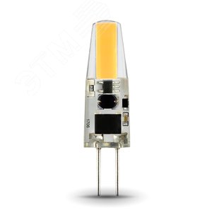 Лампа светодиодная LED 2 Вт 190 Лм 2700К теплая G4 капсула 220 В силикон Black Gauss (107707102) - Gauss