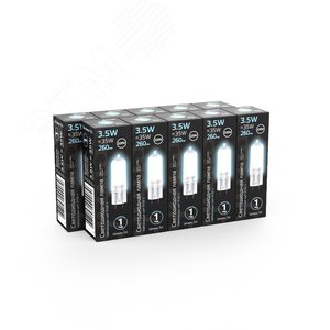 Лампа светодиодная LED 3.5 Вт 260 лм 4100К капсула нейтральный G4 AC 220В стеклянная Black Gauss 4