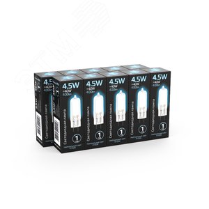 Лампа светодиодная LED 4.5 Вт 400 лм 4100К капсула нейтральный G4 AC 220В стеклянная Black Gauss 3