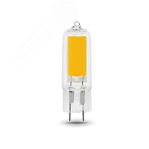 Лампа светодиодная LED 5.5 Вт 500 Лм 4100К белая G4 капсула 220 В стекло Black Gauss (107807205) - Gauss