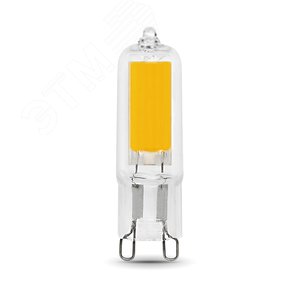 Лампа светодиодная LED 4.5 Вт 380 Лм 3000К теплая G9 капсула 220 В стекло Black Gauss (107809104) 2