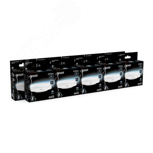 Лампа светодиодная LED 6 Вт 490 лм 4100К таблетка нейтральный GX53 AC 220В Black 12