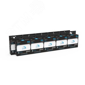 Лампа светодиодная LED 8 Вт 680 лм 6500К таблетка холодный GX53 AC 220В диммируемая Black - фото 3