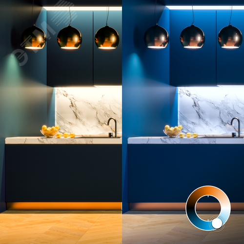 Лампа светодиодная умная LED 5 Вт 470 Лм 2700-6500К Е14 свеча изм.цвет.темп.+диммирование управление по Wi-Fi Smart Home Gauss 8