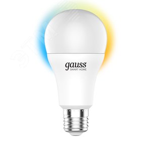 Лампа светодиодная умная SMD LED 8.5 Вт 806 лм 2700-6500К E27 AC 220В IP20 изменение цветовой температуры и диммирование управление по Wi-Fi Smart Home - Gauss