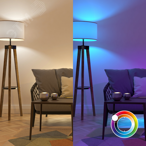 Лампа светодиодная умная SMD LED 5 Вт 470 лм RGBW E14 AC 220В IP20 RGBW изменение цветовой температуры и диммирование управление по Wi-Fi Smart Home 8