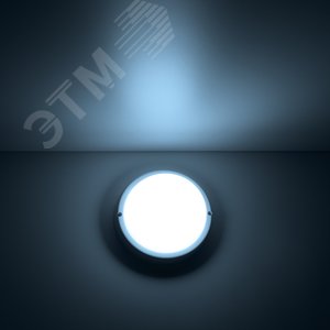 Светильник светодиодный ДБП 8 Вт 800 лм 6500К AC 220В Белый IP65 круг D140х48мм Пластик ЖКХ Elementary 3