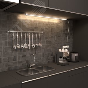 Светильник линейный светодиодный ДБО 15 Вт 1320 лм 4000К AC 220В IP20 1175х22х36мм крепления провода и коннекторы входят в комплект TL Black 5