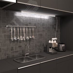 Светильник линейный светодиодный ДБО 15 Вт 1340 лм 6500К AC 220В IP20 1175х22х36мм крепления провода и коннекторы входят в комплект TL Black 5