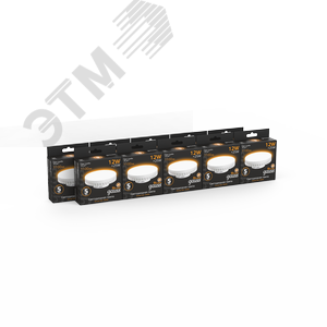 Лампа светодиодная LED 12 Вт 1000 Лм 3000К теплая GX70 таблетка Black Gauss 3