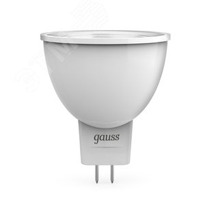 Лампа светодиодная LED 3 Вт 290 лм 3000К софит MR11 теплый GU4 AC 220В Black - Gauss