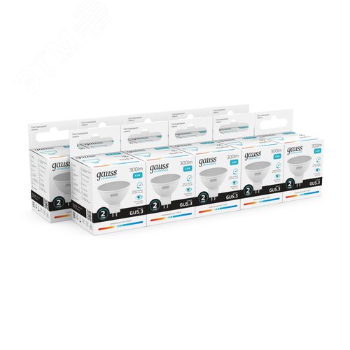 Лампа светодиодная LED 3.5 Вт 300 лм 4100К софит MR16 нейтральный GU5.3 AC 220В Elementary - фото 10