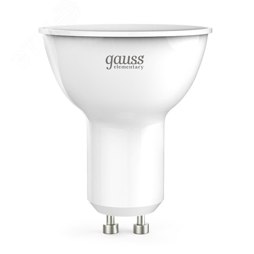 Лампа светодиодная LED 11 Вт 850 лм 6500К софит MR16 холодный GU10 AC 220В Elementary - Gauss