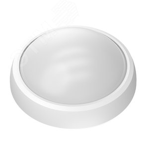 Светильник светодиодный ДБП 12 Вт 990 лм 4000К AC 220В Белый IP54 круг D175х76мм Пластик ЖКХ Qplus Gauss