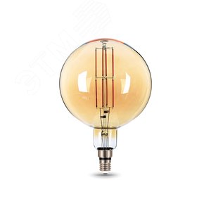 Лампа светодиодная LED 8 Вт 780 Лм 2400К теплая Е27 G200 golden Filament Gauss (153802008) 4