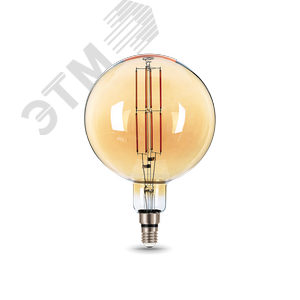 Лампа светодиодная LED 8 Вт 780 Лм 2400К теплая Е27 G200 golden Filament Gauss (153802008)
