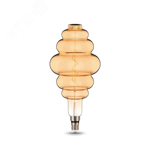 Лампа светодиодная LED 6 Вт 420 Лм 2400К теплая Е27 Honeycomb golden flexible Filament Gauss (158802006)