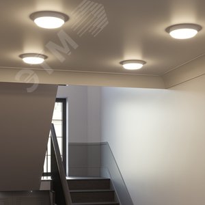 Светильник ЖКХ HALL круг 25W 1840lm 4000K 200-240V IP40 D210*35мм белый LED 1/20 | 193411225 | Gauss - фото 5