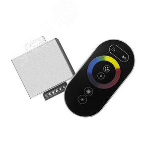 Контроллер RGB 288W 24A с сенсорным пультом       управления чёрный (201113288) - Gauss