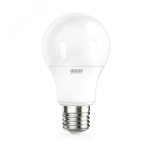 Лампа светодиодная LED 10 Вт 920 лм 4100К А60 груша нейтральный E27 AC 220В Elementary - Gauss