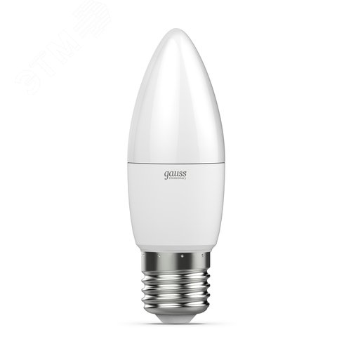 Лампа светодиодная LED 12 Вт 950 лм 6500К свеча холодный E27 AC 220В Elementary - Gauss