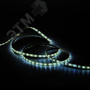 Лента светодиодная LED 2835/60-SMD 4.8W 12V DC теплый белый IP66 5м (311000105) - фото 4