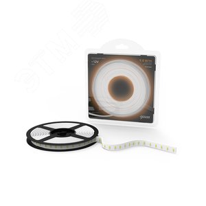 Лента светодиодная LED 2835/120-SMD 9.6W 12V DC теплый белый IP66 5м (311000110) 3