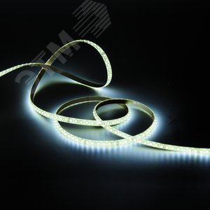 Лента светодиодная LED 2835/120-SMD 9.6W 12V DC теплый белый IP66 5м (311000110) 4
