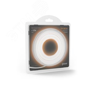 Лента светодиодная LED 2835/120-SMD 9.6W 12V DC теплый белый IP66 5м (311000110) 6