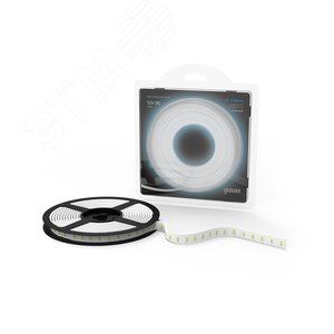 Лента светодиодная LED 5050/60-SMD 14.4W 12V DC холодный белый IP66 5м (311000314) - фото 3