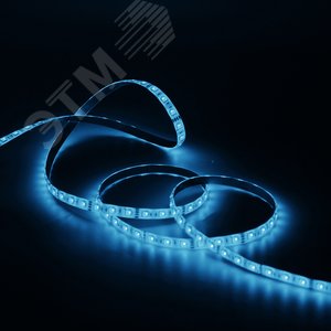 Лента светодиодная LED 5050/60-SMD 14.4W 12V DC холодный белый IP66 5м (311000314) - фото 4