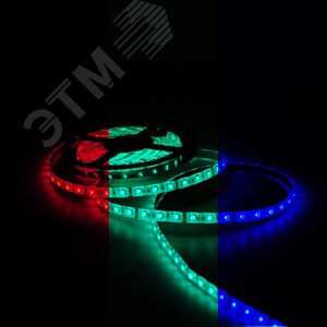 Лента светодиодная 14.4 Вт/м DC 12В RGB IP66 60LED SMD5050 660 лм/м Black 5
