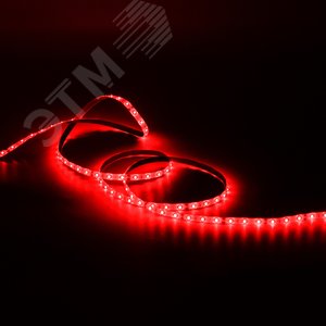 Лента светодиодная LED 2835/60-SMD 4.8W 12V DC красный IP66 5м (311000705) 4