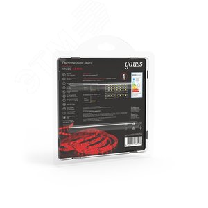 Лента светодиодная LED 2835/60-SMD 4.8W 12V DC красный IP66 5м (311000705) 7