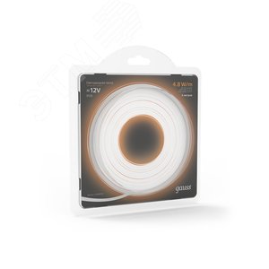 Лента светодиодная LED 2835/60-SMD 4.8W 12V DC теплый белый 5м (312000105) 6