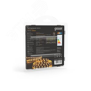 Лента светодиодная LED 2835/60-SMD 4.8W 12V DC теплый белый 5м (312000105) 7