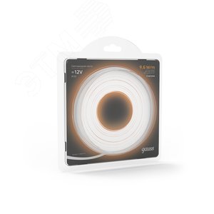 Лента светодиодная LED 2835/120-SMD 9.6W 12V DC, теплый белый 5м (312000110) 6