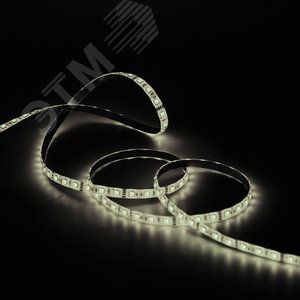 Лента светодиодная LED 5050/60-SMD 14.4W 12V DC теплый белый 5м (312000114) - фото 4