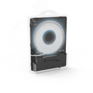 Лента светодиодная LED 4,8 Вт/м 2835-SMD 12 В DC 6500K холодный белый IP20 (блистер 3м) Black Gauss (312000248) - фото 6