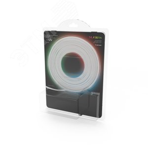 Лента светодиодная LED 14,4 Вт/м 5050-SMD 12 В DC RGB IP20 (блистер 5м) Black Gauss (312000415) - фото 6
