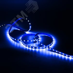 Лента светодиодная LED 2835/60-SMD 4.8W 12V DC синий 5м (312000505) 4