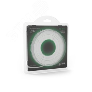 Лента светодиодная 4.8 Вт/м DC 12В Зеленый IP20 60LED SMD2835 210 лм/м Black 6