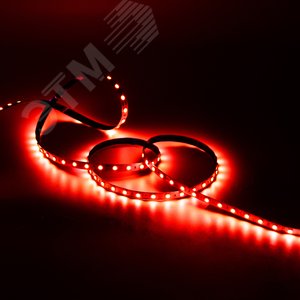 Лента светодиодная LED 2835/60-SMD 4.8W 12V DC красный 5м (312000705) 4
