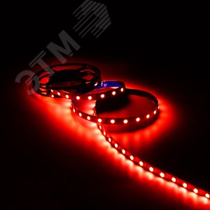 Лента светодиодная LED 2835/60-SMD 4.8W 12V DC красный 5м (312000705) 5