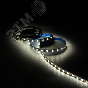 Лента светодиодная LED 4,8 Вт/м 2835-SMD 12 В DC 3000K теплый белый IP20 (блистер 5м) Black Gauss (312400148) - фото 5