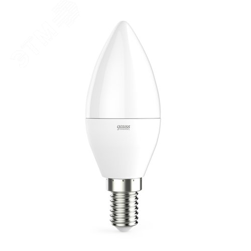Лампа светодиодная LED 6 Вт 470 лм 6500К свеча холодный E14 AC 220В Elementary - Gauss