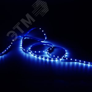 Лента светодиодная LEDх60/м 5м 4.8w/м 12в.IP20 синий Elementary Gauss (355000505) 4