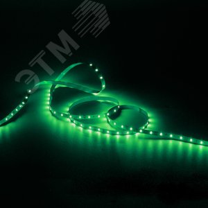 Лента светодиодная 4.8 Вт/м DC 12В Зеленый IP20 60LED SMD2835 (ZIP bag 5м) 210 лм/м Elementary 3